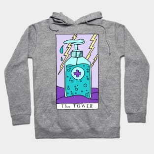 The Tower Tarot Card Sanitizer Hoodie